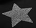 DJT Unisex Star Rhinestone Cotton Beanie Skull Cap Black