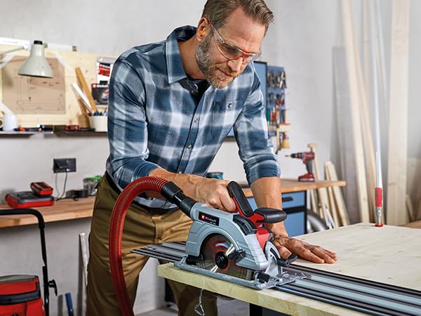 Original Einhell Führungsschiene Alu (Handkreissägen-Zubehör, passend für Einhell Handkreissägen und Tauchsägen, 2x 1000 mm, für gerade Schnitte und Winkelschnitte) 3