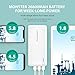 Portable Charger RAVPower 26800 Battery Packs 26800mAh Total 5.5A Output 3-Port Power Bank (2A Input, iSmart 2.0 USB Power Pack) Portable Battery Charger for Smart Devices (White)