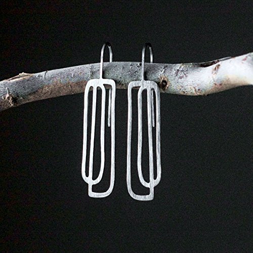 Paper Clip Earrings Handmade
