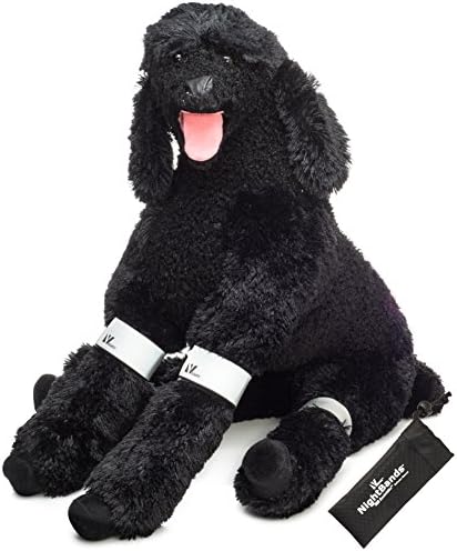 3M Scotchlite Reflective Neoprene Leg Bands (Pair) | Vedante NightBand's for Dogs (MEDIUM)
