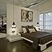 HMVPL Glass Hanging Lights with Plug in Cord and On/Off Dimmer Switch, Industrial Edison Vintage Swag Pendant Lamps for Kitchen Island Table Dining Room Bedroom Hallway
