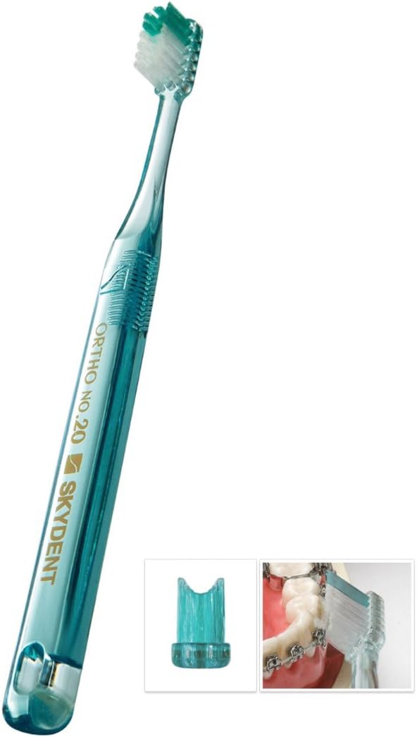 Sky Orthodontic Toothbrushes[2 Packs] V Trim Cleaning for Braces Wires Brackets (Ortho NO.33 Soft): Health & Personal Care