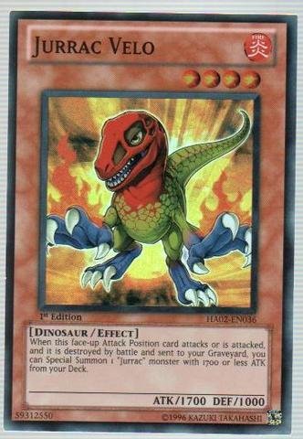 Yu-Gi-Oh! - Jurrac Velo (HA02-EN036) - Hidden Arsenal 2 - 1st Edition - Super Rare