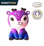 Dialeesi Squishy Toys Slow Rising Jumbo Cream Scented Decompression Squeeze Soft Stress Relief Decorations For Kids And Adults Deer