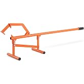 VEVOR 48" Timberjack Log Lifter, Adjustable Heavy Duty Log Roller Cant Hook, Log Jack with Rubber Grip &amp; Dual Support Foot, Log Cant Hook Logging Tools for Rolling and Raising Up Logs up to 15" Dia