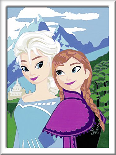 Ravensburger 285785 28578 Malen nach Zahlen 28578-Elsa und Anna, Malset – Bild 3