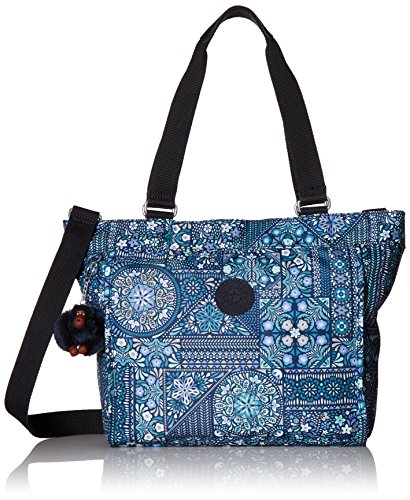 Kipling New Shopper Small Printed Tote, Dzsrlngblu