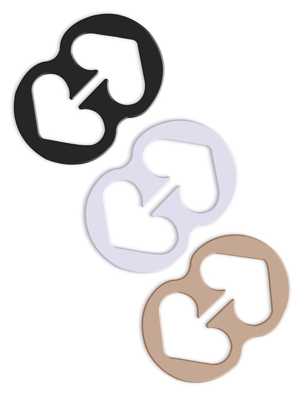 9 Piece Bra Strap Clips - Racer Back - Conceal Straps - Cleavage Control