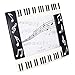 Broadway Gift Piano Keyboard Musical Notes Treble Clef Decorative 5x7 Picture Frame,Multicolor