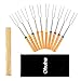 Ohuhu 10 x 32inchTelescoping Forks & 12 x 11inch Bamboo Skewers with Carry Case