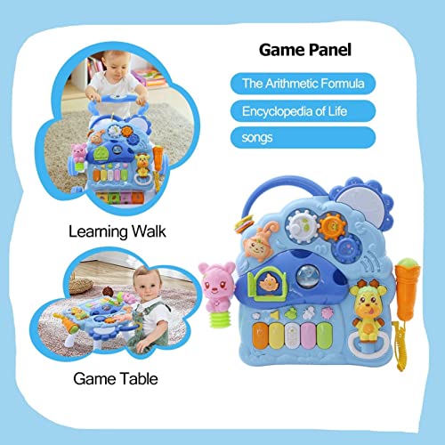 Sit to Stand Learning Walker, Baby Learning Walkers,Early Education Activity Center with Lights
