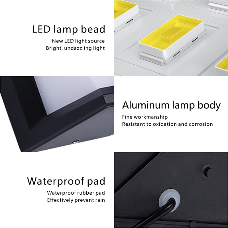 XZM Outdoor Wall Lights, LED wall light 12W Sconce Ip65 Waterproof 3000K Warm White Outdoor Light Fixtures Wall Mount Outside Lights for House Garden Front Bathroom Garage