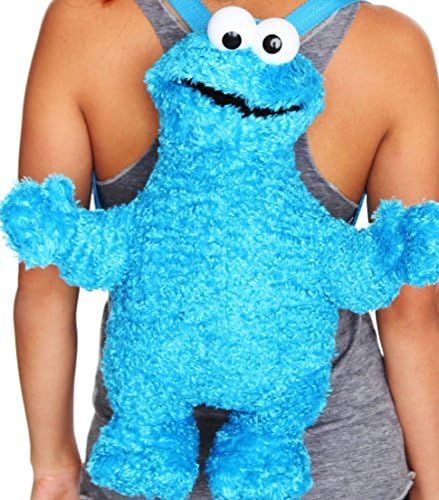 Sesame Street COOKIE MONSTER Plush Backpack/Purse by Accesory Innovations