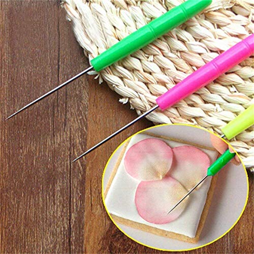 Gooday 12 PCS Scriber Needle Modelling Tool Marking Patterns Icing Sugarcraft Cake Decorating (12 Pieces) - Thumbnail 4