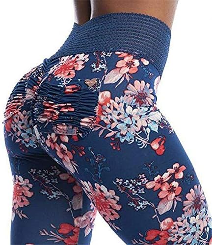 K BAO Women Fashion Yoga Pants Scrunch Booty Striped Waist Fitness Workout Gym High Waist Camo Sport Capri Leggings