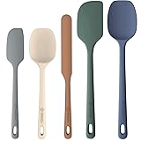 ChefAide 5 Pieces Silicone Spatula Set, Food Grade