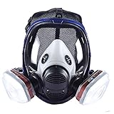 Holulo Organic Vapor Full Face Respirator With Visor Protection For Paint, chemicals, polish welding protection