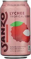 Sanzo Lychee Sparkling Water, 12 FZ