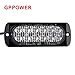gppower Universal Super Thin 12-LED Red 35-Flashing Mode Car Truck Warning Caution Emergency Construction Strobe Light Bar (12T,1PC red)