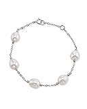 THE PEARL SOURCE 14K Gold 7-8mm Drop-Shape White