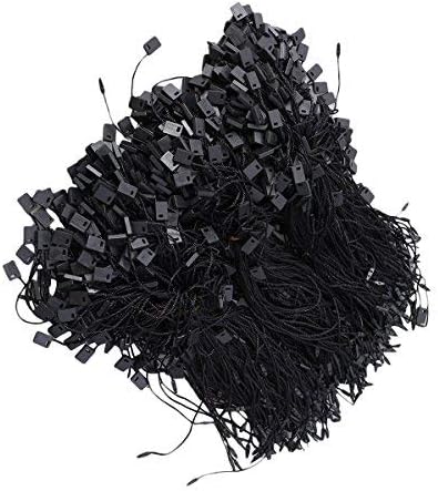 950Pcs Black Tag String Nylon Lock Black Tag String Nylon String Snap Lock Pin Loop Fastener Hook Ties Price Tag Fasteners with Snap Lock - Image 5