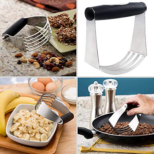 BAKHUK 12 Round Biscuit Cutters Set, with 1 Pastry Blender, Circle Stainless Steel Cookie Cutters - Thumbnail 6