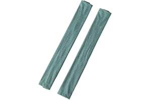 YunQin 1 Pair Chair Arm Rest Covers,Computer Office Armrest Cover，Soft Covers Pads Solid Color with Zipper，Memory Foam Thicker Elbow Pillow for Desk (Light Green)