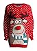 Forever Unisex Rudolph Print Snowflake Knitted Pom Pom Jumper