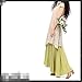 Allbebe Cotton Embroidery Fake Two Piece Linen Long Dress_XL_Grey&Green