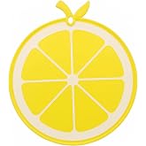 Chopping Board, Plastic Small Size Fruit Cutting Board for Kitchen | BPA Free, Dishwasher Safe, Food Safe PP Material, for Gift Family Dormitory Kids- Lemon 12 x 10.5 inch