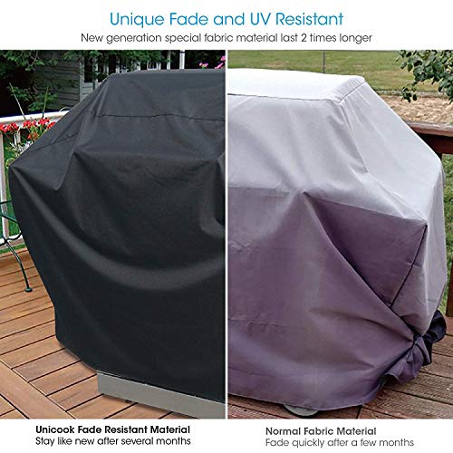Unicook Grill Cover 55 Inch, Heavy Duty Waterproof Barbecue Gas Grill