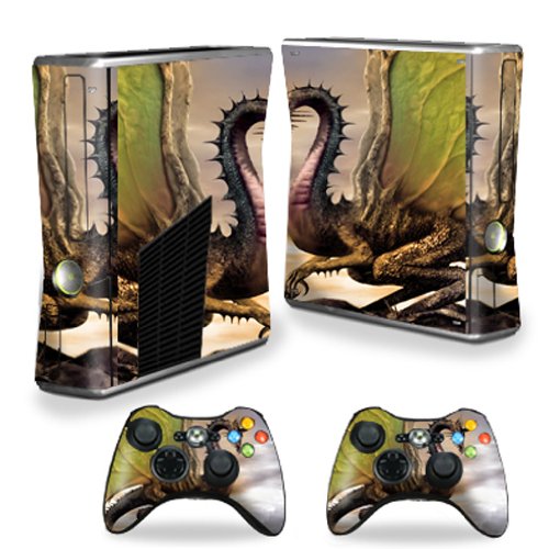 MightySkins Skin Compatible with Microsoft Xbox 360 S Slim + 2 Controller Skins…