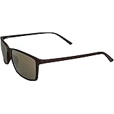 Epoch Eyewear Murphy Golf Sport Sunglasses Brown Frame with Gold Mirror Lens