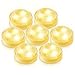 AGPtek 10PCS Warm White Submersible Round LED Candle High Brightness Tea Vase Battery Light Outdoor Garden Pond Pool Bath Disco Bar Spa Tub Decoration Wedding Xmas Floral Decoration Candles