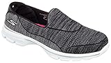 Skechers Performance Women's Go Walk 3 Super Sock 3 Walking Shoe, Black/White, 7 M US