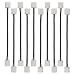 MOKUNGIT 10/100pcs 3Pin 10mm Wide with 15cm Long Cable LED Strip Solderless DIY Connector Adapter Conductor for WS2811 WS2812B SK6812 LED Flexible Strip Light (10pcs Dual End)