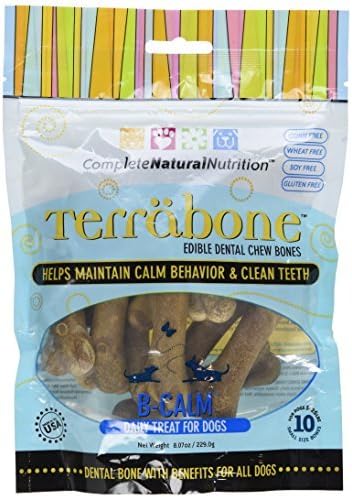 Terrabone B-Calm Dental Dog Chew Treats - 10 Treats for dogs 5 to 25 lbs by Terrabone