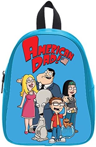 DONGMEN INSTALL AND EASY TO CARRY Easter Dress Wear &amp; Slim &amp;Dapper American Dad PU Custom School Backpack(Medium)