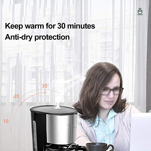 HaoLi Filterkaffeemaschine, 550-W-Kaffeemaschine für Instantkaffee, programmierbare 4-Tassen-Kaffeemaschinen, Anti-Tropf… – Bild 7