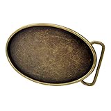 Buckle Rage Oval Blank Belt Buckle Bronze