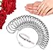 Finger Ring Sizers Set, Metal Ring Size Measuring Tools for Men's Women's Jewelry Making, Rings Gauge Sizing Tool with 27 PCS US Size 0-13 with Half Size