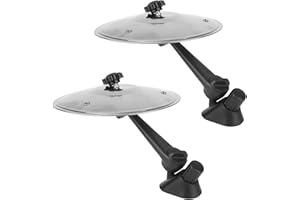 lasuroa 2pcs Car Crash Cymbal Air Vent, Mini Cymbal Car Drum Music Accessory for All Vehicles Easy Install Durable Automotive