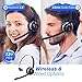 Mpow HC3 Bluetooth Headphones, Dual-Mic Noise Reduction, 13Hr Playtime Trucker Bluetooth Headset w/Wired Mode, Cell Phone Headset, Car Bluetooth Headphone with Microphone for Driver/Skype/Call Center
