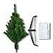 CHEERSON 7.5'Premium Christmas Pin Tree, Durable, Easy-Assembly Artificial Evergreen Christmas Tree with Solid Metal Legs