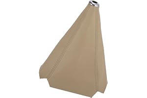 ACROPIX Shift Boot Cover Dust Proof Universal for Vehicle Car Beige PU Leather Car Parts
