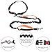 Hands Free Dog Leash - SGM Adjustable Leash and Belt for Running Walking with Retractable Reflective Bungee cord and Dual Handle + Dog Clicker (Leash - 4 to 6 feet, Waist - 23