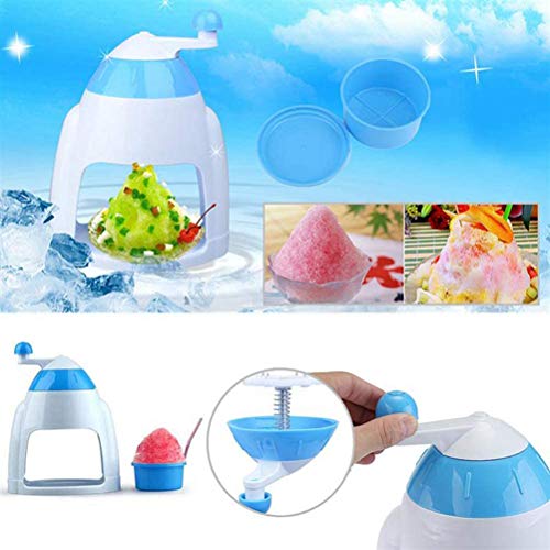 BSTEle Eiscrusher Maschine, Manuelle Ice Crusher Tragbarer Handkurbel-Eismühle mit 4 zerfesten Für Haus und Küche – Bild 7