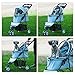 VIAGDO Pet Strollers for Small Medium Dogs & Cats, 3-Wheel Cat Stroller, Foldable Dog Stroller with Removable Liner and Storage Basket for Dog & Cat Traveling Strolling Cart (Light Blue)thumb 2
