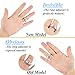 Invisible Ring Size Adjuster - Ring Sizer, Guard, Spacer, Fitter, Tightener, Reducer, Resizer for Wide Rings - Free Jewelry Polishing Cloth - 54 Pcs+3 DIY Zone